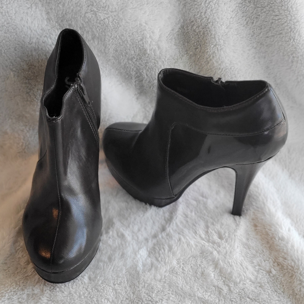 Brown High Heel Booties